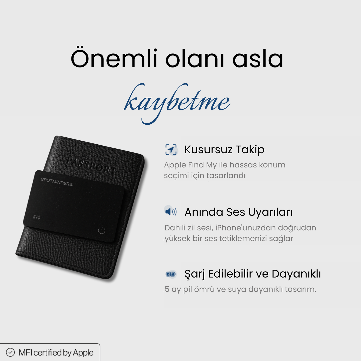 SPOTMINDERS Tracking Card